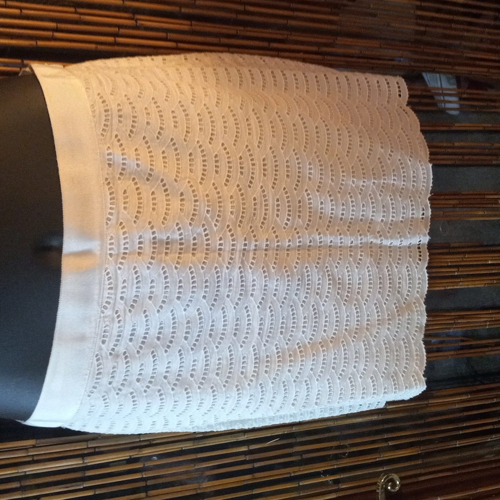 Jcrew white lace skirt size S